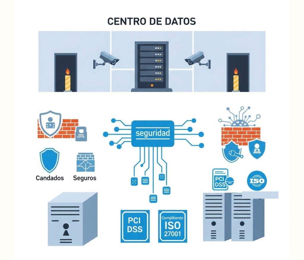 Seguridad física y digital en un centro de datos