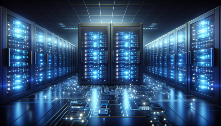 Servidores en un data center moderno