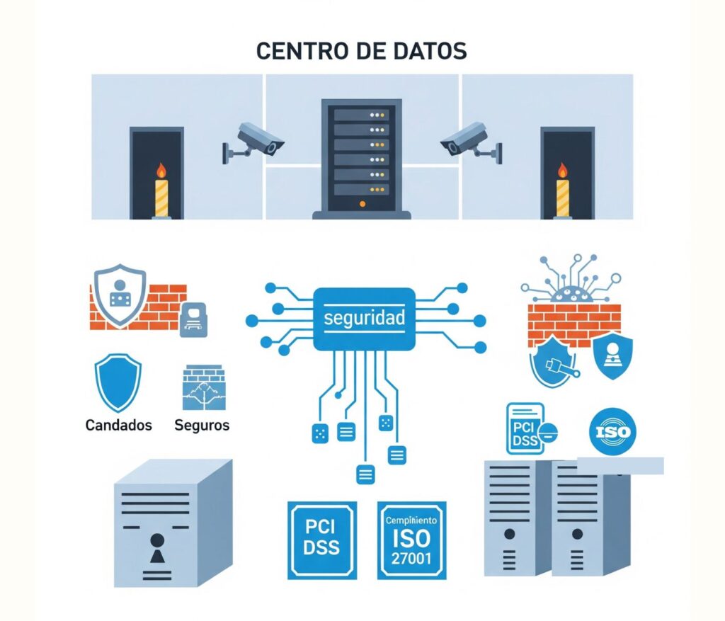 Seguridad física y digital en un centro de datos